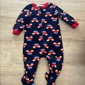 4/$30 Kids One Piece Pajama with Red and Blue Pattern